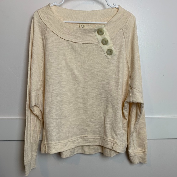 Free People Cream Don't Forget Me Top - Picture 3 of 7